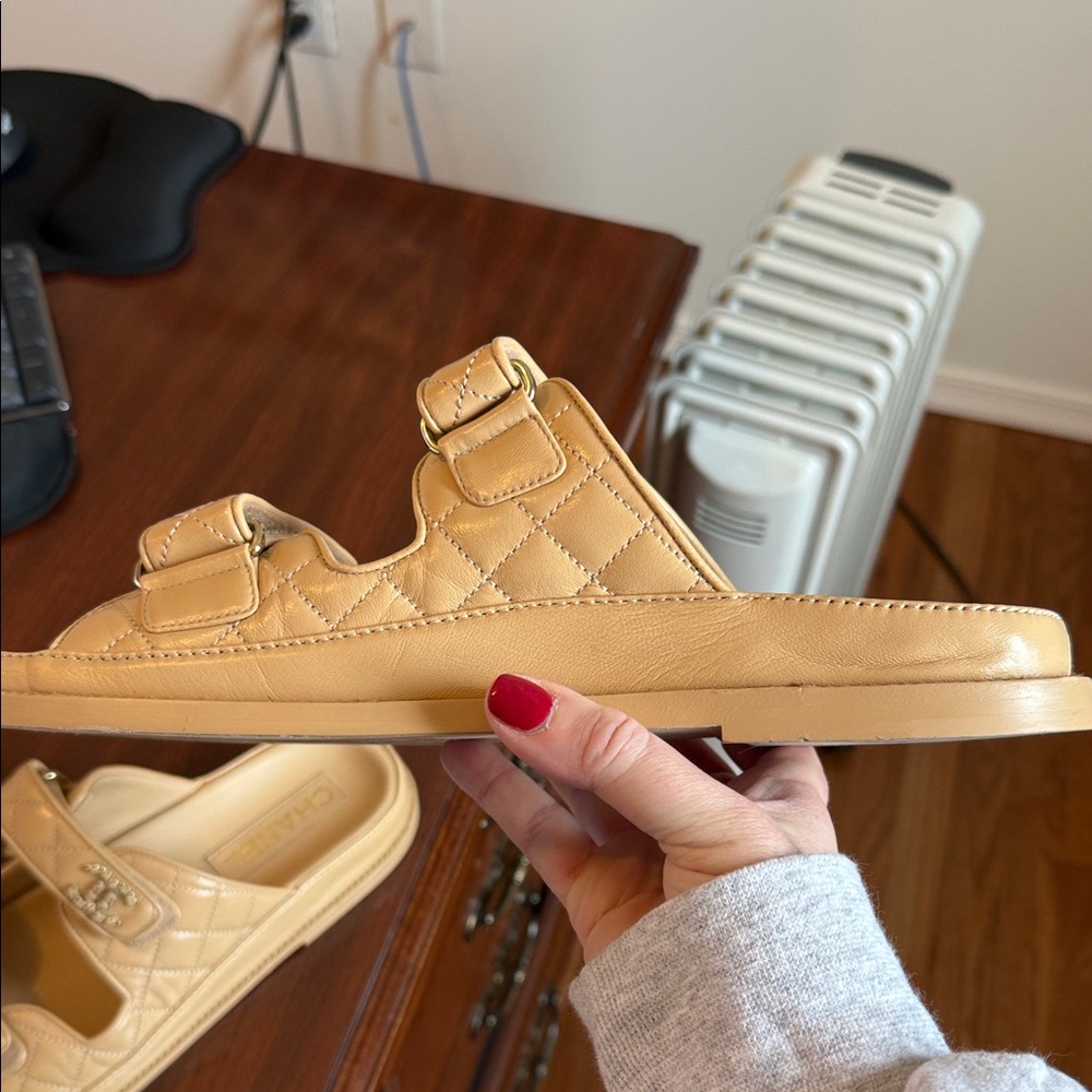 Chanel quilted dad sandals. Size 40 - Picture 8 of 13